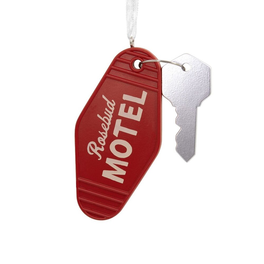 Hallmark Ornaments Schitts Creek Rosebud Motel Room Key Christmas Decoration